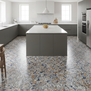 Moroccan star Azure Artisan Hex