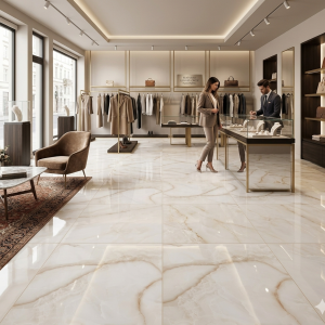 White Onyx Porcelain Tile.